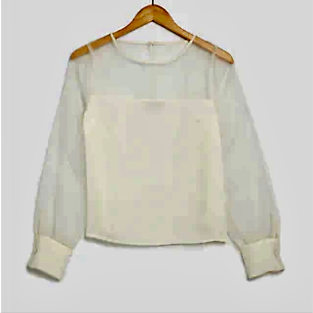 Express | Organza Puff Sleeve Top